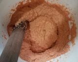 A picture of step 2 of Sausage akara.