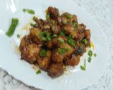 A picture of step 3 of Chicken manchurian.