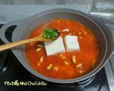Hình bước làm 7 của món Canh vẹm cay 홍합매운탕