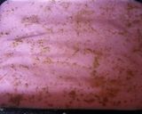 A picture of step 2 of Pink No Bake MilkTart.