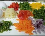Half fry egg and mixed vegetables egg with paratha recipe step 1 photo