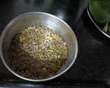 A picture of step 1 of Pan shake with Gond katira.
