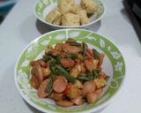 Foto langkah ke 6 dari resep Tumis Kacang Panjang Tempe Sosis.