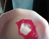 Foto langkah ke 3 dari resep 876) Puding Frambozen Vla Santan.