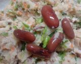A picture of step 2 of Mint veg Burger in Rajma patty.