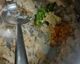 A picture of step 2 of Moong dal soup/sorba.