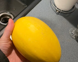 A picture of step 1 of Slow Cooker Butternut Squash Soup.