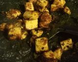 A picture of step 4 of Palak Paneer.