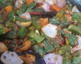 Tangy Bhindi Onion Masala recipe step 2 photo