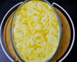 A picture of step 4 of Mango Bread pudding.