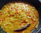 A picture of step 4 of Lauki Tuvar Dal.