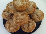 Muffins integrales de naranja veganos