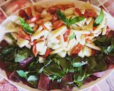 Foto del passaggio 4 della ricetta Piatto ricco mi ci ficco😆 Pasta fredda, bresaola e rucola - light