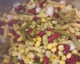 A picture of step 2 of Bean Salad.