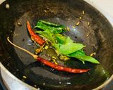 A picture of step 3 of Kaddi badi besar (bamboo shoots & sun dried lentil dumplings in mustard gravy).