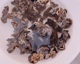 A picture of step 1 of Wood Ear Mushrooms and Chicken Salad.