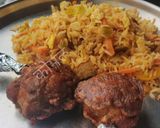 एग अँड फलाफल फ्राईड राईस (Egg and Falafel Fried Rice recipe in marathi) रेसिपी स्टेप 4 फोटो 