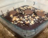 A picture of step 9 of Walnut-Banana Eggless Chocolate Cake.