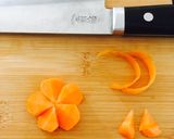 A picture of step 9 of 3D carrot flower(Nejiri ume).