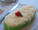 Foto langkah ke 5 dari resep Brownies Kukus Pandan 2 telur.