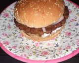A picture of step 2 of Double patty Chapli burger.