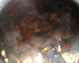 A picture of step 6 of Traditional way of roasting beef and making its stew.