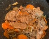 รูปขั้นตอนการทำที่ 8 ของ หมูสไลด์ผัดซอสเทอริยากิ