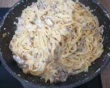 Foto langkah ke 9 dari resep Fettucini Carbonara.