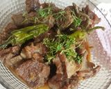 A picture of step 7 of Mutton karahi #karai cookpad.