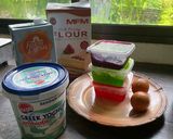 Gambar langkah 1 resipi Yogurt Cake.