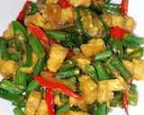 Foto langkah ke 3 dari resep Oseng tempe kacang panjang.