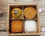 Hình bước làm 13 của món Bánh Trung Thu Nướng Nhân Thập Cẩm Yến Sào Gà Quay