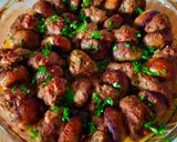 صورة لخطوة 4 من وصفة صينية كفتة اللحم مع الفطر (المشروم)بالفرن 🍖🍄‍🟫🍄‍🟫