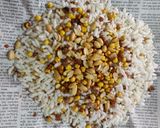 A picture of step 7 of Sukha Bhel Mumbai Style.
