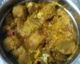 A picture of step 4 of Coconut gatta curry.
