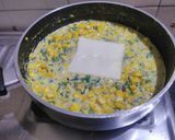 A picture of step 4 of Corn spinach quasadillas.
