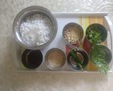 A picture of step 1 of Sabudana khichdi.