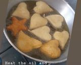 A picture of step 4 of Heart Shaped mandazi #charityrecipe.