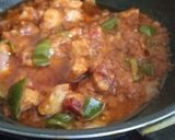 A picture of step 2 of Chinese.. Fried rice with shashlik.