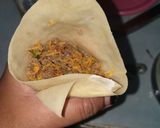 A picture of step 5 of Samosa sheets/manda.