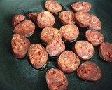 Foto del paso 8 de la receta: Patatas salteadas con chorizo ibérico y crema de verduras