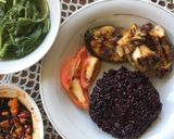 Foto langkah ke 5 dari resep (Eat Clean Menu) Ikan Bakar + Sayur Bayam #ResepPertamaKu.