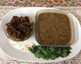 A picture of step 9 of Green gram dal with drumsticks leavesAnd bitter gourd pickle.