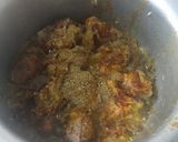A picture of step 3 of Gobhi gosht /mutton with cauliflower.