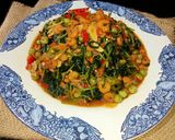 Foto langkah ke 5 dari resep Tauco Daun Ubi Jalar.