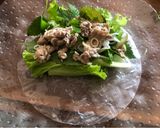 Hình bước làm 4 của món Bê Thui Hấp Sả Gừng Lá Tía Tô