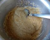 A picture of step 1 of Semolina dry fruit halwa.