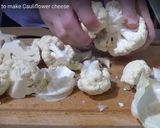 A picture of step 1 of Cauliflower Cheese.