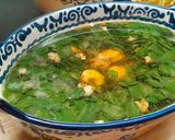 Hình bước làm 3 của món Canh rau chùm ngây nấu tôm thịt