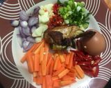 Foto langkah ke 1 dari resep 40. Orak-arik Telur Sayur Ayam.